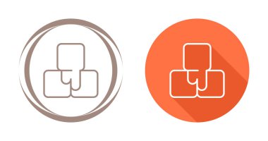 Beyaz arkaplan vektöründe dijital simge izole edildi.