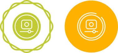 video kaydı simgesi vektör çizimi 