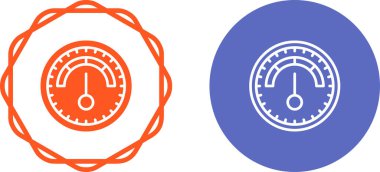 Barometre web simgeleri basit illüstrasyon