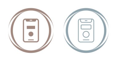 akıllı telefon simgeleri ayarlandı, vektör illüstrasyonu basit tasarım