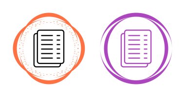 dokümanlar web simgesi vektör illüstrasyonu