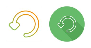 Tazeleme ok düğmesi simgeleri beyaz arkaplanda izole edildi