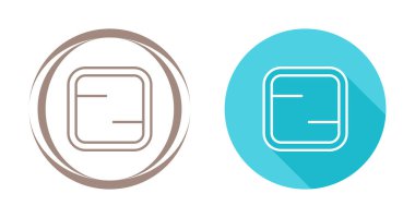 kare simge işareti vektör illüstrasyonu 