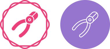 Pense modern simgelerinin vektör illüstrasyonu  