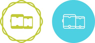 Akıllı telefon web simgesi vektör illüstrasyonlu tablet