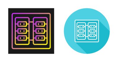 sunucu odası ikon vektör illüstrasyon tasarımı