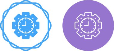 Beyaz arkaplanda izole edilmiş dişli simgeleri