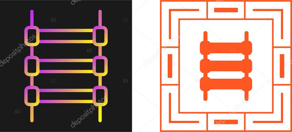 Set of track rails icons isolated on white background, vector illustration