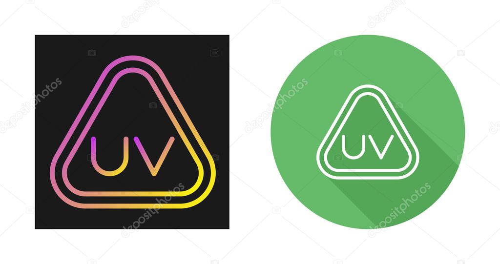 Ultraviolet Rays icon set vector illustration