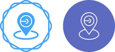 Konum veya harita simgesi simgesi. vektör illüstrasyonu