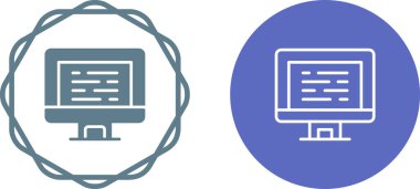 Bilgisayar web simge vektör çizim