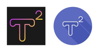 Superscript web simgesi vektör illüstrasyonu