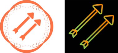 iki paralel ok, vektör illüstrasyonu