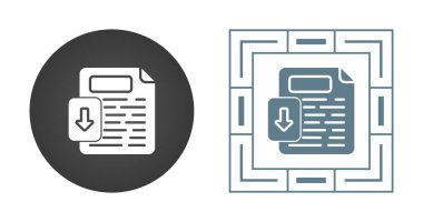 Renkli paleti olan ve web uygulamalarını geliştirmek için mükemmel soyut bir dizayn edilmiş çarpıcı bir belge simgesi.