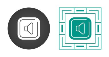 ses düğmesi simgeleri beyaz arkaplanda izole edildi