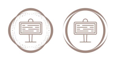 Simge vektör illüstrasyon tasarımını imzala