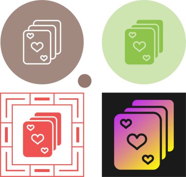 Aşk kartı simgesi beyaz arkaplanda izole edilmiş. romantik kalp sembolü vektör çizimi