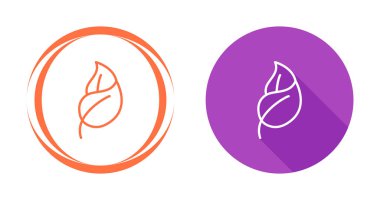 Beyaz arka plan üzerinde yaprak Icons set 