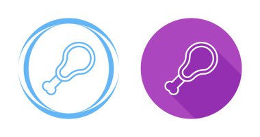 Tavuk budu simgeleri beyaz arkaplanda izole edildi.