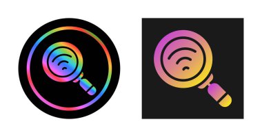 Tek arama wifi çizgi simgeleri kümesi, vektör illüstrasyonu