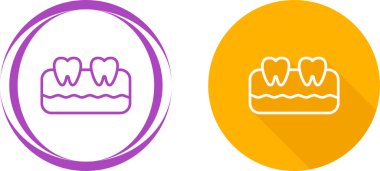 diş ağ ikonu vektör illüstrasyonu