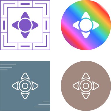 Beyaz arkaplanda soyut işaret simgesi izole edildi.