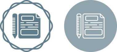 belge ve kalem ağı vektör illüstrasyonu