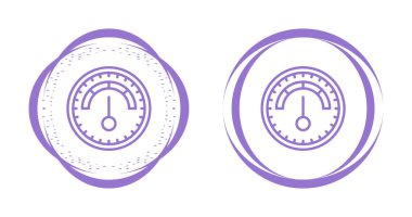 Barometre web simgeleri basit illüstrasyon