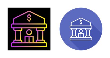 Banka web simge vektör çizim