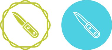 Bıçak simgeleri, basitçe web illüstrasyonu