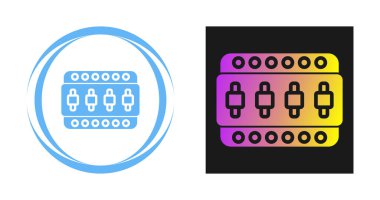Teknoloji simgesi vektör illüstrasyon tasarımı
