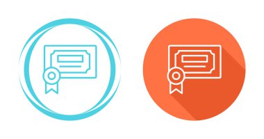 Sertifika simgeleri ayarlandı. vektör illüstrasyonu