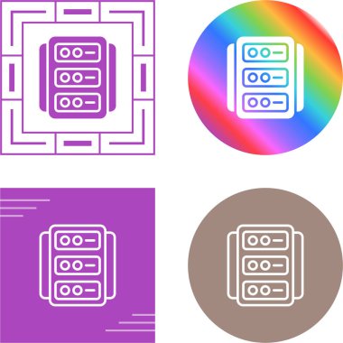 bilgisayar sunucuları simgesi beyaz arkaplanda izole edildi