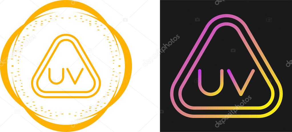 Ultraviolet Rays icon set vector illustration