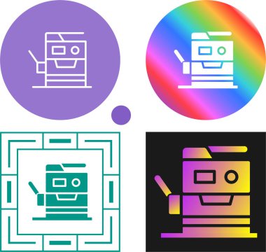 Kopyalama Makinelerinin vektör illüstrasyonu 