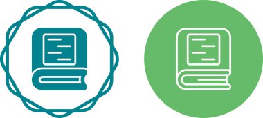 Kitap simgeleri ayarlandı. Web basit illüstrasyonu