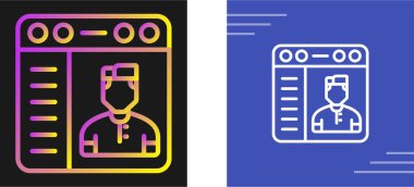 Hemşire simgelerinin vektör çizimi, çevrimiçi doktor