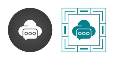 ileti web simgesi vektör illüstrasyonu