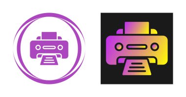 Yazıcı. Web simgesi basit tasarım  