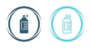 Beyaz arkaplanda zarif vektör simgeleri - sprey şişeleri