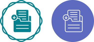Siyah çizgi belge simgesi beyaz arkaplanda izole edildi. dosya simgesi. Yapılacaklar listesi simgesi. İş konsepti. Simgeleri renkli daire tuşlarına ayarla. vektör.