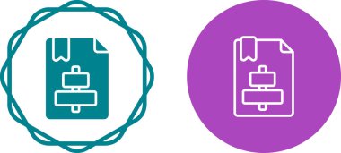 Merkezi Hizala Web simgesi vektör illüstrasyonu