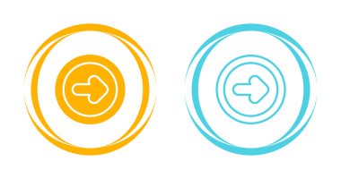 Beyaz arkaplanda ok simgesi. Ok yön bulma, ok imleci, çıkış ve tahliye işaretini gösteriyor. Ok doğru yönde.