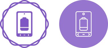 Beyaz arkaplanda izole akıllı telefon simgesi, modern telefon işareti, renkli illüstrasyon 