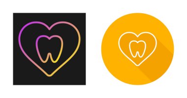 Diş sağlığı kliniği logo şablonu, diş simgesi, vektör illüstrasyonu