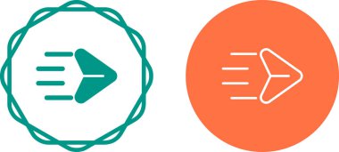 Uygulamalar veya web sayfaları için uygun ok simgeleri, gönderilen ileti  