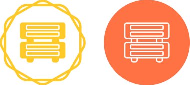 sunucu web simgesi vektör illüstrasyonu