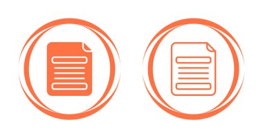 Canlı vektör renklerinde soyut belge sembolü