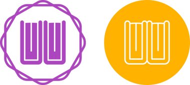 Renkli kitap ikonu, eğitim işareti, eğilim ve öğrenim kavramı. vektör illüstrasyonu