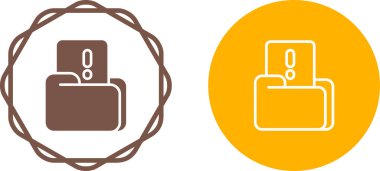 Doküman simgeleri içeren dizinler vektör illüstrasyonunu işaretler